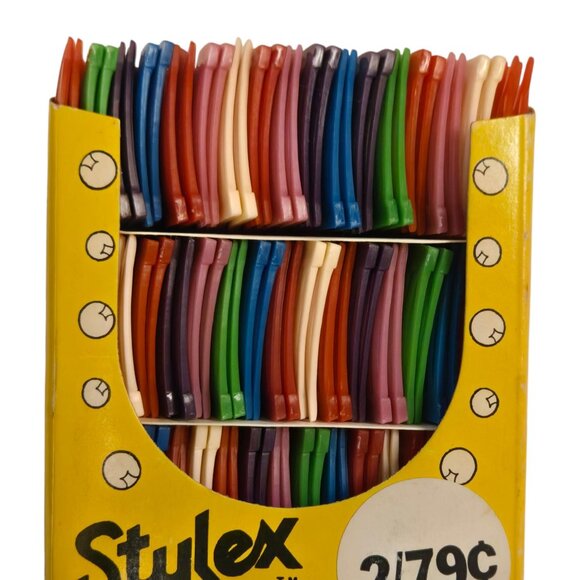 Stylex Side Kick Retail Display Box Full 102 Combs Deadstock 1980 Hair Store - Picture 8 of 16